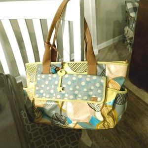 Fossil Vinyl Diaper bag